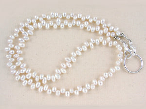 Dancing White Freshwater Pearl Eyeglass Necklace