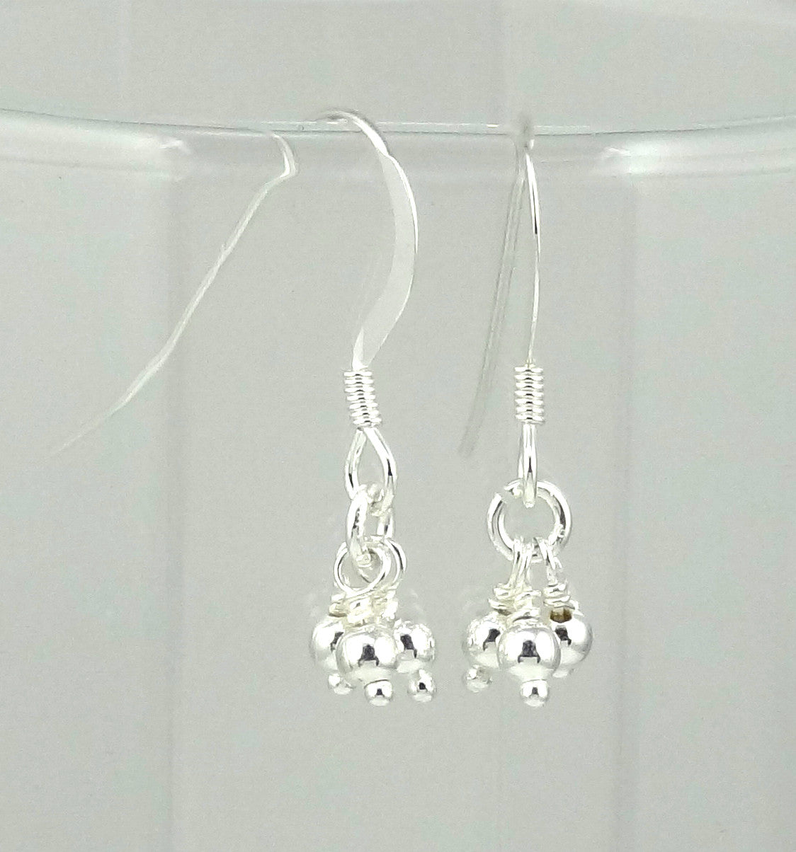 Sterling Silver Simple Tiny Drops Earrings