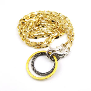 Mixed Metal - Gold, Silver, & Steel Eyeglass Necklace