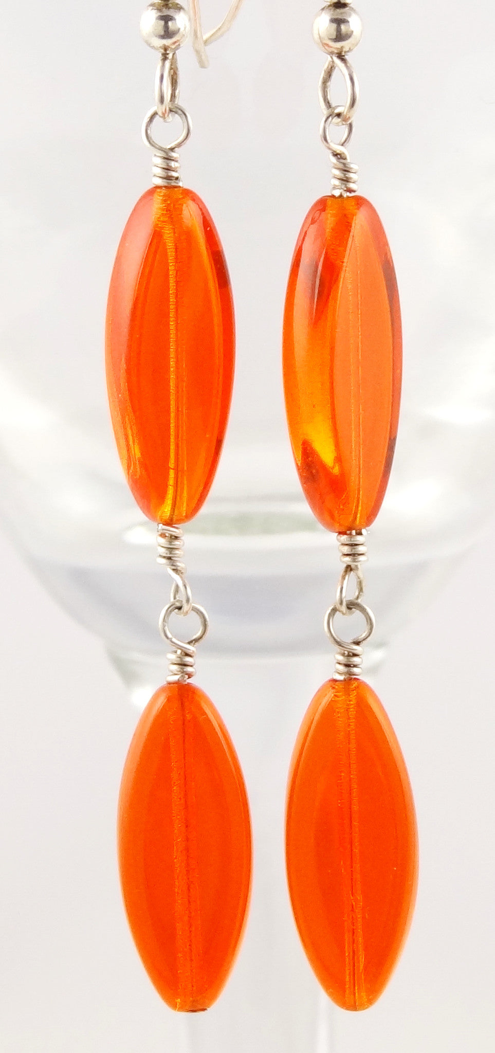 Orange You Glad Double Drop Earrings