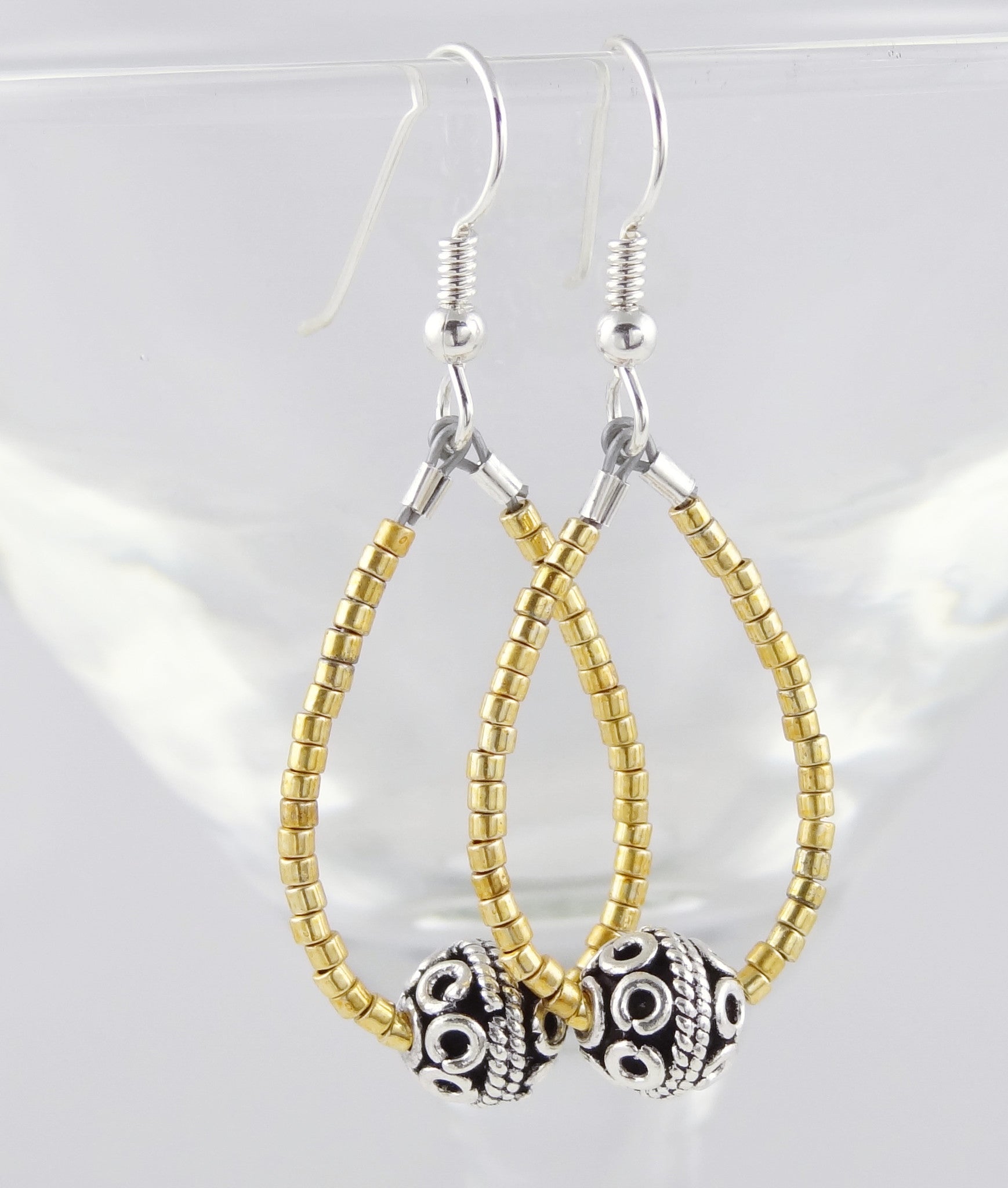Swingy Loop Earrings - Gold & Silver