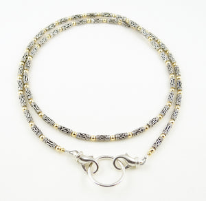 Sterling Silver Small Scrolls Eyeglass Necklace
